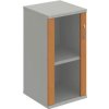 Policová skriňa Strong L, 40x76,8x40 cm, jelša/sivá