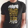Tričko s potlačou PIVO Pánsky Čierna L