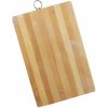 Bambusová doska na krájanie s nerezovým úchytom 1,5x28x18,5 cm