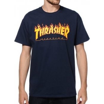 Thrasher Flame Logo navy blue