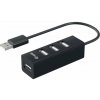 Equip 128955 4 porty USB 2.0 hub čierna; 128955