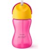 Avent Bendy detský plastový hrnček s ohybnou slamkou 300 ml dievča
