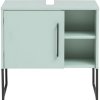 Kúpeľňová skrinka pod umývadlo Möbelpartner Limone mätová zelená 60,4 x 59,5 x 33 cm