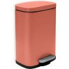 Nášľapný oceľový odpadkový kôš v terakotovej farbe 5 l Akira – Spirella