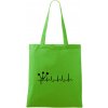 EKG šípky - Taška bavlnená - 42 x 38 cm ( Apple Green )
