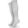 Dámske ponožky GymBeam BeastPink Knee High Wool Socks Grey M