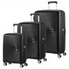 American Tourister Soundbox Sada 3 kufrov, 55/67/77cm Čierny rozšíriteľný