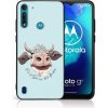 VSETKONAMOBIL 102701 MY ART Ochranný kryt pre Motorola Moto G8 Power Lite HAPPY COW (181)