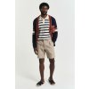 ŠORTKY GANT REL LINEN PINSTRIPE DS SHORTS CONCRETE BEIGE