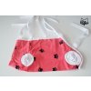 KUNA Pooperačná košieľka pre malé mačky a juniorov veľ. XS 22cm - červená malinová, KUNA