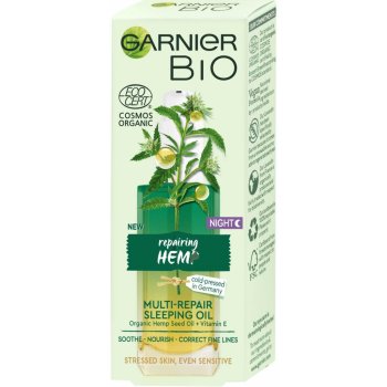 Garnier nočný olej s bio konopným olejom 30 ml