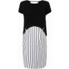 BELLYBUTTON MATERNITY tehotenské šaty midi s krátkym rukávom, čierne, veľkosť M