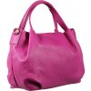 NovaKabelka.sk Tea Fuxia kožená talianska crossbody kabelka ružová
