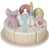 Drevená narodeninová torta Little Dutch Pink