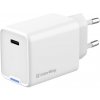 ColorWay AC nabíjačka GaN Mini 45W PD Port PPS USB-C, biela CW-CHS057PD-WT