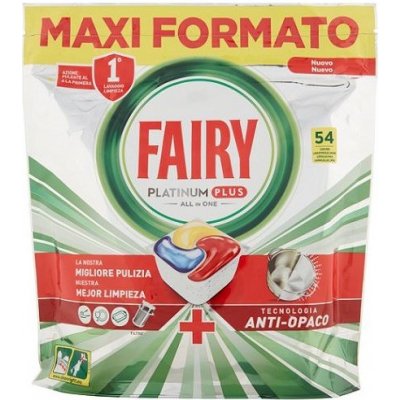 Fairy Platinum All in 1 + PLUS Lemon gélové tablety do umývačky riadu 54 ks