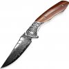 IZMAEL Damaškový outdoorový skladací nôž Blake Hnedá 8.5 cm