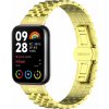 eses Kovový remienok pre Xiaomi Redmi Watch 4, 5, 6 a Smart Band 8 Pro a 9 Pro - Zlatý