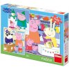 Dino Peppa Pig 3x55 Puzzle