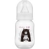 Fľaša s obrázkom Akuku 125 ml medveď biela