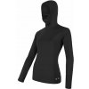 Dámske tričko dl.rukáv s kapucňou SENSOR MERINO DF čierna XL