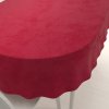 Biante Veľký zamatový oválny obrus Velvet Premium SVP-007 Malinovo červený 200x260 cm