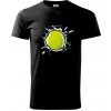Tenisová loptička v triku - Klasické pánske tričko vyššej gramáže - 4XL ( Čierna )