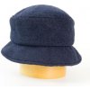 Karpet Dámsky klobúk z parenej vlny s rovnou hlavou - tmavo modrá 55-56