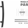 MPkovania FT - MADLO kód K41C 40x10 mm UN pár, 600 mm, 400 mm, CIM - čierna matná (FNO)