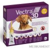 VECTRA 3D spot-on psy XS 1,5–4 kg roztok na kožu aplikátor-žltý 3 x 0,8 ml