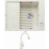 Blanco ELON 45 S biela soft + excentrické ovládanie + Blanco MIDA-S biela soft 526968