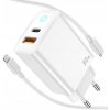 Sieťová Nabíjačka Doo Doo 30W 3A s káblom USB-C/Lightning 1 m, 2 porty