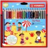 Dreikant-Buntstift - STABILO Trio dick - 24er Pack - mit 24 verschiedenen Farben