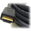 Neutrálny video kábel HDMI M - HDMI M, HDMI 1.4 - Vysokorýchlostný s Ethernetom, 5 m, pozlátené konektory, čierny, Logo blister