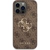 Púzdro Guess PU 4G Metal Logo iPhone 14 Pro Max hnedé
