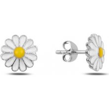 Olivie Russo strieborné náušnice margaréta 3474
