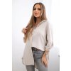 Fashionweek košelová blúzka z ľahkej a príjemnej bavlny K65622 béžová