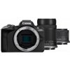 Canon EOS R50 + RF-S 18-45mm IS STM + RF-S 55-210mm IS STM čierny