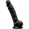 Silexd - model 1 realistic penis premium silexpan silicone black 23 cm