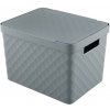 heidrun Plastový košík s vekom 36x27x23cm