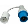 Adaptér z vidlice šnúrový SA-1 230V / 16A / 3P na zásuvku domovú 250V - IP44