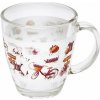 TORO Sklenený hrnček levanduľa MIX motívov 350 ml
