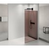 Polysan ARCHITEX BLACK MATT sprchová zástena 1262 mm, sklo Marron SPH AXB130MR