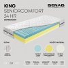 Benab Penový matrac Benab King SeniorComfort 24 HR Antidecubit Matrac 75 x 195 cm H3 / H4 tvrdosť 24 cm výška Penové matrace, Algua Spirulina, HR, Antibakteriálny, 7 zón, Profilácia, Antidekubitný
