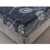 XPOSE® Mikroplyšová plachta PÚPAVY Exclusive - sivá 90x200 cm, Mikroplyš