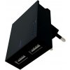 SWISSTEN Sieťový adaptér smart IC, CE 2x USB 3 A power čierny + dátový kábel, 22042000