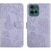 VSETKONAMOBIL 87504 ART BLOSSOM Peňaženkový obal pre Motorola Edge 60 Neo / 50 Neo / ThinkPhone 25 fialový
