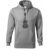 Gitara - názvy hudobných štýlov - Mikina pánska Cape s kapucňou - 5XL ( Tmavosivý melír )