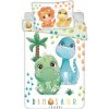 Obliečky do postieľky Dino friends - 100x135 cm + 40x60 cm