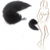Lovetoy Steel Anal Plug with black tail